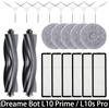 Dreame Bot L10 Prime / L10s Pro / L10 Pro Accessori Spazzola laterale principale Filtro Hepa Mop Panno robot Pezzi di ricambio di ricambio