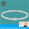 NONE Prezzo di fabbrica D VVS1 Moissanite Bracciale tennis Argento sterling 925 Classici a fila singola con braccialetti GRA per gioielli da donna uomo