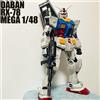 Bandai In Magazzino DABAN RX-78 MEGA 1/48 RX-78-2 Kit Modello di Montaggio Con Adesivo Acqua Action Figure Modello Kit Mecha Hobby Giocattoli Regali