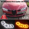 NONE Per Alfa Romeo Brera Spider 159 2005-2011 Switchback Super Bright Day Light Dual Color DRL Cotton LED Angel Eyes Halo Anelli kit