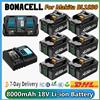 bonacell Per Makita BL1830 Batteria ricaricabile 8000mAh 18V BL1830 BL1815 BL1860 BL1840 Batteria di ricambio per utensili con caricabatterie 4A 6A