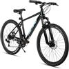 HILAND mountain bike da 26 pollici in lega di alluminio per uomo e donna, bici a 21 velocità con freni a disco meccanici, forcella con sospensione anteriore
