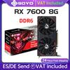 SOYO AMD Radeon RX7600 Scheda grafica da gioco da 8 GB Memoria GDDR6 128 bit PCIEx16 3.0 per schede video per computer desktop RX 7600