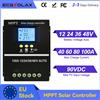 ECGSOLAX 100A 80A 60A 40A 40A MPPT Regolatore di carica solare 12V 24V 36V 48V Regolatore di carica automatico della batteria solare fotovoltaica con doppio USB