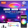 Gleco Tuya Wifi/Zigbee Plafoniera RGBCW Lampada da soffitto a Led Soggiorno Decorazione domestica Lampada intelligente per Smart Life APP Alexa Google Home