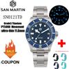 San Martin Orologio San Martin in Titanio Grado 5 SN0121TD con Movimento Automatico PT5000/ST2130, Impermeabile 300M, Chiusura Regolabile