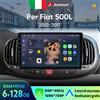 Junsun Wireless CarPlay Android 11 Autoradio For Fiat 500L 2012-2017 2Din Touchscreen Navigazione GPS 8-Core DSP Bluetooth RDS Radio FM 4G WiFi DAB+ Android Auto 66 Anni Garanzia Servizio Italia