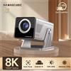 Magcubic Proiettore Smart Magcubic X7 con Supporto 8K, Sistema Operativo Android 14, Full HD 1080P, 1000 ANSI Lumen, App Integrate, Auto Focus e Correzione Trapezoidale, per Casa e Esterni