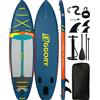 EGGORY Tavola SUP Gonfiabile Ultra Larga 11' x 34'' con Capacità Elevata 420 libbre, Kit Stand Up Paddle per 2 Persone, Pesca, Yoga, Disponibile in Magazzino UE