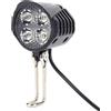 NONE E-Bike Clacson Light Elettrico 36V 48V 60V Bicicletta 4 LED Faro 12W 18W Impermeabile 2 in 1 Corno e Interruttore Della Luce Torcia Della Bicicletta