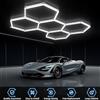 NONE Lampada a LED a nido d'ape esagonale 220V 6500K per garage, officina auto, barbiere, plafoniera a LED a tubo a nido d'ape