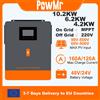 PowMr Inverter Solare Ibrido PowMr 10.2KW 6.2KW 4.2KW 24V 48V 220V On/Off Grid con Doppia Uscita e Caricatore Solare MPPT 160A 120A