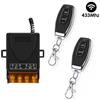 Szaoju Interruttore Telecomandato Wireless 433Mhz, Relè AC 110V 220V 10A, Ricevitore 1CH e Trasmettitore RF433 Mhz a 2 Pulsanti