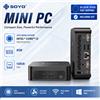 SOYO Y5 Mini PC Processore Intel i3-4030U 8GB RAM 128GB SSD Windows 10 PRO Bluetooth WIFI5 Supporta display 4K Mini Computer