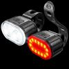MPPMCK Luci per Bicicletta, Illuminazione Anteriore e Posteriore, Lampada LED per Ciclismo, Torcia per Bici, Luce Posteriore e Anteriore