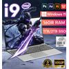 NONE Laptop da Gaming 2026 con Windows 11, 15.6", Intel Core i9 10980HK/i9 9900U, 16GB RAM, 1TB/2TB, 1920*1080, Sblocco con Impronta Digitale, Tastiera Retroilluminata