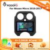 Podofo Wireless CarPlay per Apple Android Auto Autoradio Stereo per Nissan Micra 2010-2017 GPS RDS WiFi Lettore Multimediale 2din Auto Stereo