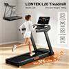 NONE Tapis roulant pieghevole LONTEK L20 con inclinazione manuale del 20%, velocità massima di 14 km/h e capacità di carico di 180 kg. Il nostro tapis roulant presenta 3 livelli di inclinazione a