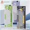 Ajazz Tastiera Meccanica Wireless da Gaming AK820Pro Hot Swappable con Display TFT e Manopola, Retroilluminazione RGB, Tastiera Personalizzabile a 3 Modalità con Montaggio Gasket
