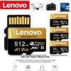 Lenovo Scheda di Memoria Lenovo ad Alta Capacità 512GB Micro TF SD, Schede SD 128GB Classe 10 32GB V30 per Registratore di Guida/PC/Mac