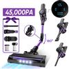 Lamzien Aspirapolvere Senza Fili, 45KPA con Display LED, 3 Modalità 6 in 1, Aspirapolvere Verticale Ricaricabile, Aspiratore Portatile per Peli di Animali/Tappeti/Pavimenti/Auto