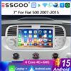 ESSGOO 7" 4+64G Android 15 per Fiat 500 2007-2015 Autoradio con Carplay Wireless, Android Auto, Navigazione GPS, Bluetooth, FM, SWC, Wifi, RDS, ASP, Touchscreen, Mirror Link, Lettore Multimediale