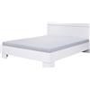 Meublorama Letto COMO - 2 piazze 160x200 cm con rete a doghe - Colore bianco