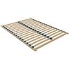 Meublorama Sommier da appoggiare 140x200 - 16 doghe - Struttura in legno - Letto matrimoniale confortevole