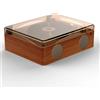 StarTech Design retrò in legno - Lettore CD portatile - Bluetooth - Altoparlante integrato - USB - Telecomando - Braun