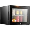DPQYJPP Mini congelatore verticale con porta in vetro e serratura singola 20L