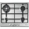Candy Timeless CPG64SWGX 4 Burners Gas 60 Cm Cast Iron Stainless Steel Electronic Ignition Stove