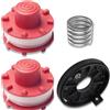 Fengfire 2 bobine di ricambio per decespugliatore Einhell GE-CT 36/30 LI E, 1 cappuccio di ricambio, 1 testina per tagliabordi, per bobine di ricambio Einhell 3405096