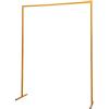 ALFORZAN Arco da matrimonio rettangolare con fiori, 2 x 1,5 m, arco decorativo per matrimonio, palloncino rimovibile, telaio in metallo, struttura stabile, per matrimoni, feste di compleanno, banchetti (giallo