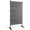 IDMarket - Schermo per Esterni, fettuccia Grigia, Schermo Decorativo, 80 x 150 cm, fettuccia e Metallo, Grigio Antracite