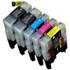 Brother Cartuccia LC-1240 Compatibile per Brother DCP-J525W Nero ML 20 Colore ML 10
