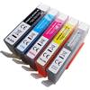 Hp Cartuccia 364XL Compatibile per HP Photosmart C5380 - Con Chip - Nero ML30 Colore ML 18