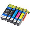 Epson Cartuccia 26XL Compatibile per Epson XP-600 XP-700 XP-800 Nero ML 15 Colori ML 10