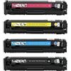 Hp Toner CF530A CF531 CF532 CF533 Compatibile per HP Color Laserjet Pro M154A M180N 205A Nero Pagine 1.100 Colore Pagine 900