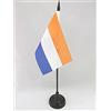 AZ FLAG Bandiera Da Tavolo Paesi Bassi Principe D'Orange 15X10Cm - Piccola Bandierina Olandese 10 X 15 Cm