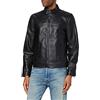 Schott NYC Uomo VESTE MOTARD Giacche di cuoio, Black, L
