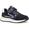 Geox J BRIEZEE Boy A - Scarpe da Ginnastica Bambino, Navy/Dk Red,