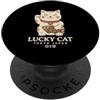 Japanese Lucky Cat Maneki Neko Kawaii Fo Giapponese Lucky Cat Tokyo Giappone Maneki Neko Kawaii Koban PopSockets PopGrip Adesivo