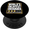 Drummer Gift Drumming Gifts & Drum Set S Divertente Drumming Art per uomo e donna Drumline Drum Set batterista PopSockets PopGrip Adesivo