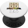 Lustige Gamer Nerd Sprüche Motive GG Easy Funny Gamer - Scritta per 26° compleanno PopSockets PopGrip Adesivo