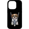Shih Tzu Puppy Lover PS Custodia per iPhone 14 Pro Divertente cucciolo di Shih Tzu in un marsupio. amante dei cani