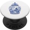 Chinoiserie Garden Co Porcellana cinese cinese vaso di zenzero vaso design asiatico PopSockets PopGrip Adesivo