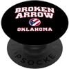 Broken Arrow OK Souvenirs & Gifts by DV8 Freccia rotta Oklahoma (OK) PopSockets PopGrip Adesivo