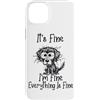 Funny Meme Shirts and Gifts for Men Wome Custodia per iPhone 14 Plus Va bene, sto bene, va tutto bene, divertente meme AAA