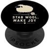 Needle Felting Wool Craft Sheep Makers S Feltro ad ago carino pecora amante del mestiere tee pugnalata lana rendere gioia PopSockets PopGrip Adesivo