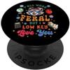 InGENIUS: magliette e articoli da regalo Insegnante divertente, procione selvatico, amore discreto PopSockets PopGrip Adesivo
